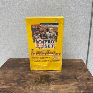 1990 NFL Pro Set Series 2 Football Factory Sealed Box